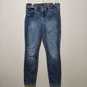 Gap Jeans Womens Size 8/29R Legging Skimmer Tapered Low Rise Stretch Denim Blue